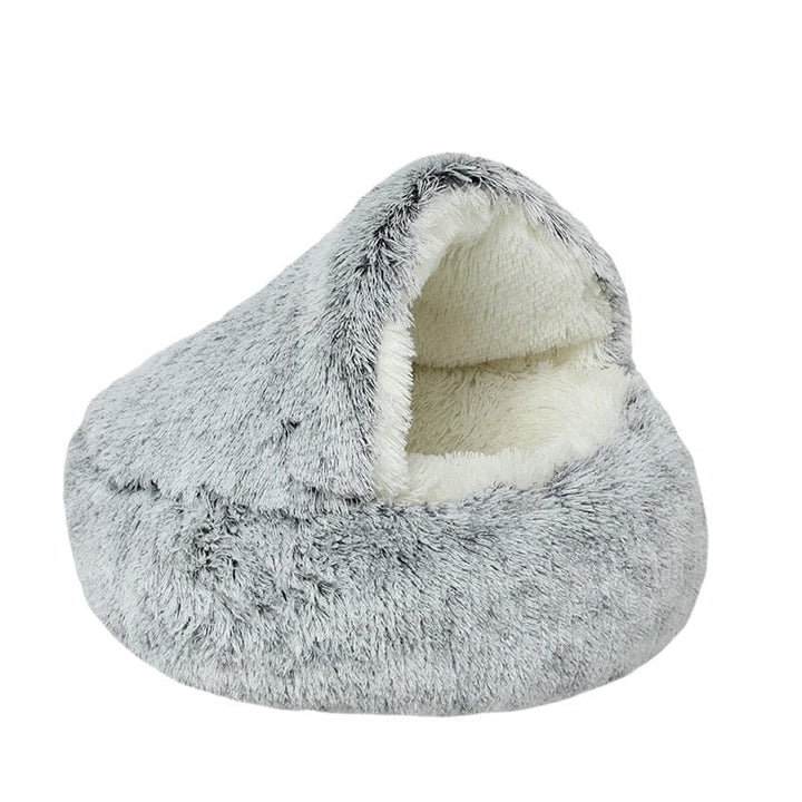 CozyNook Lit rond en peluche pour chiens et chats