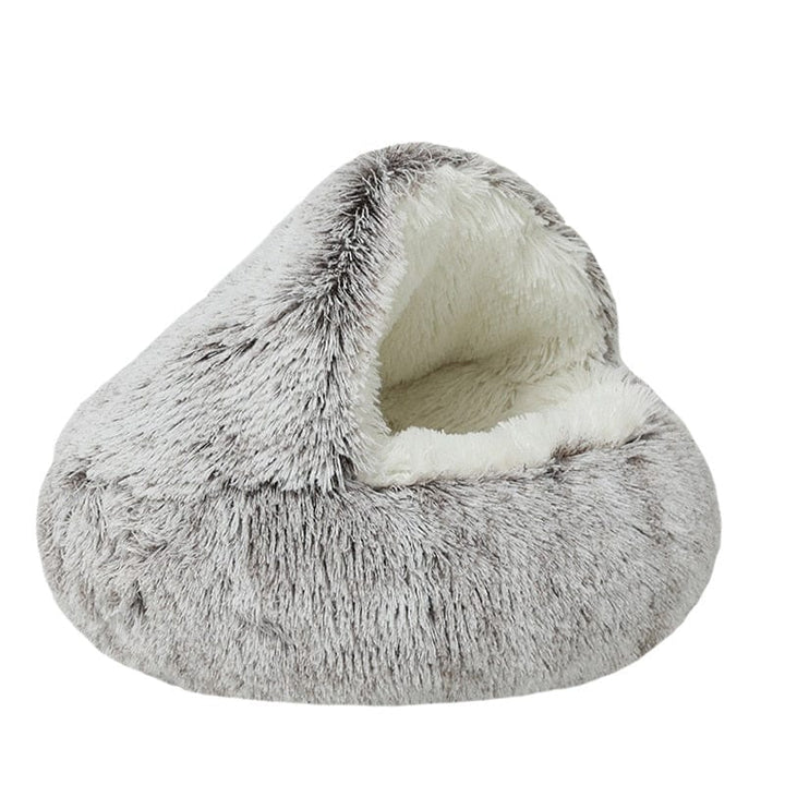 CozyNook Lit rond en peluche pour chiens et chats