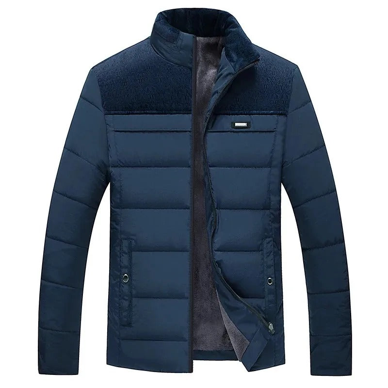 Giacca da uomo per l'inverno con calda fodera in pile: classica ed elegante
