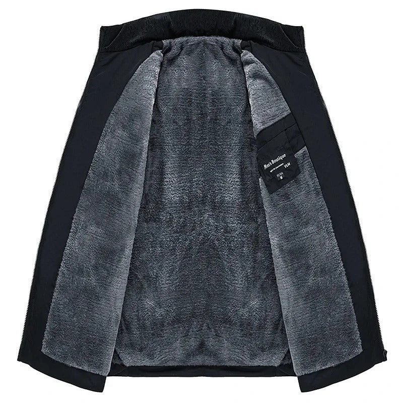 Giacca da uomo per l'inverno con calda fodera in pile: classica ed elegante