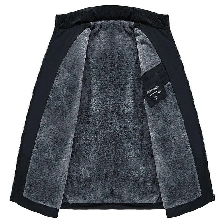 Giacca da uomo per l'inverno con calda fodera in pile: classica ed elegante